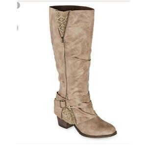 NEW JORDIE Tall Tan/Chestnut Boots - Size 10 Similar to POP Brand